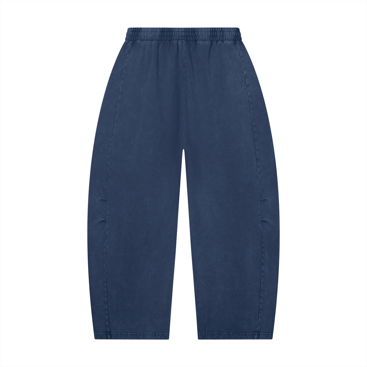 Mineral Wash Barrel-Leg Pants