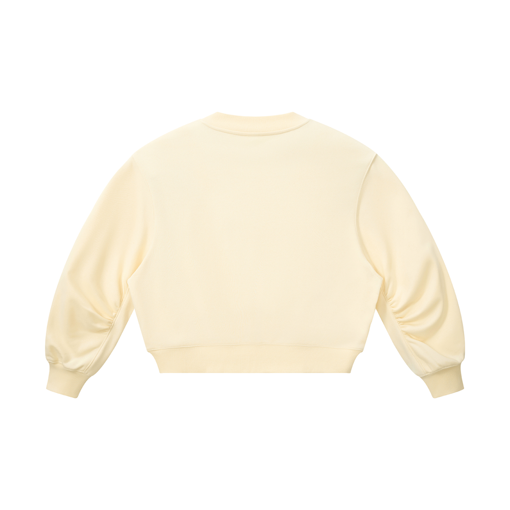 280 GSM Crop V-Neck Sweatshirt