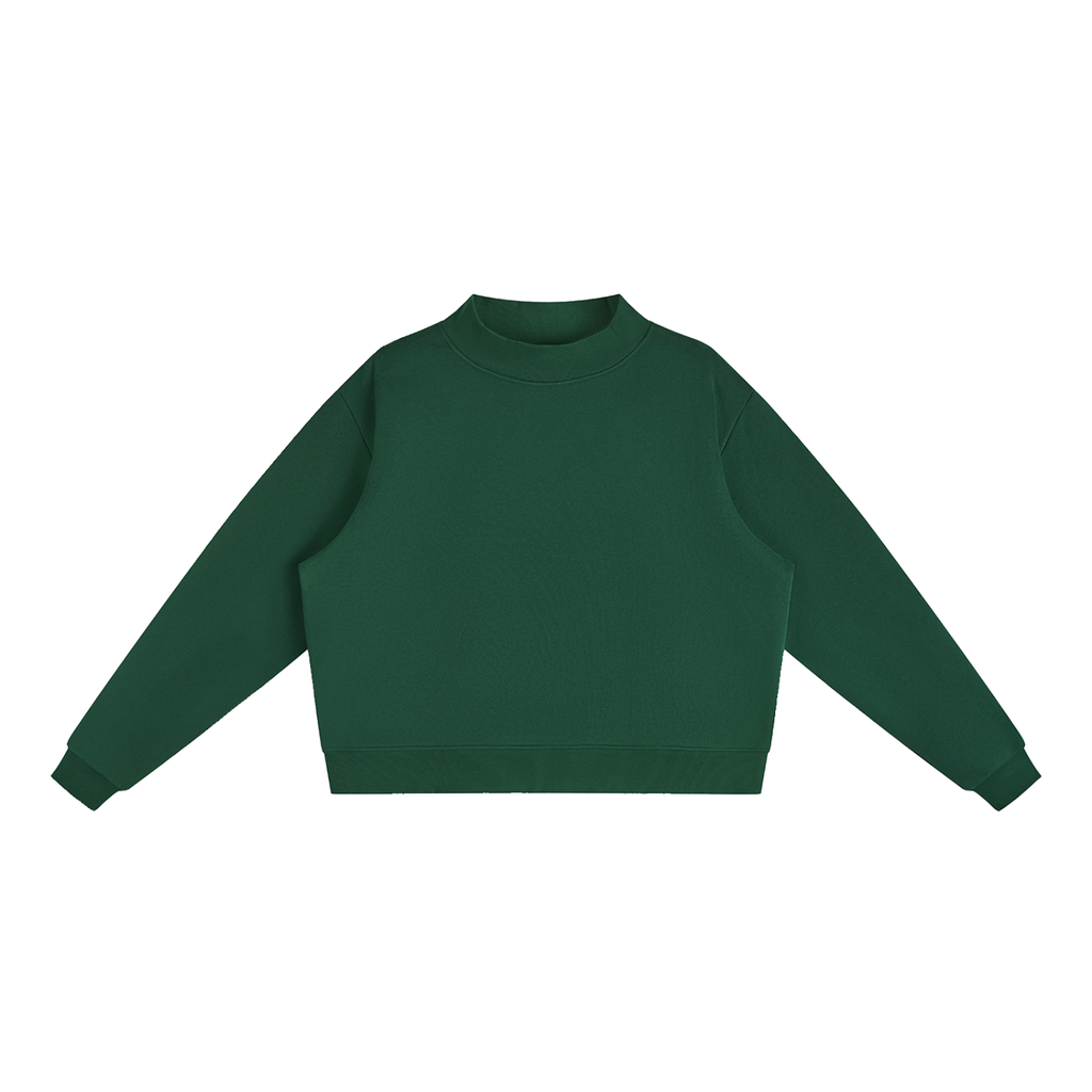 350 GSM Essential Fleece Mock-Neck Crew Sweatshirt (W)