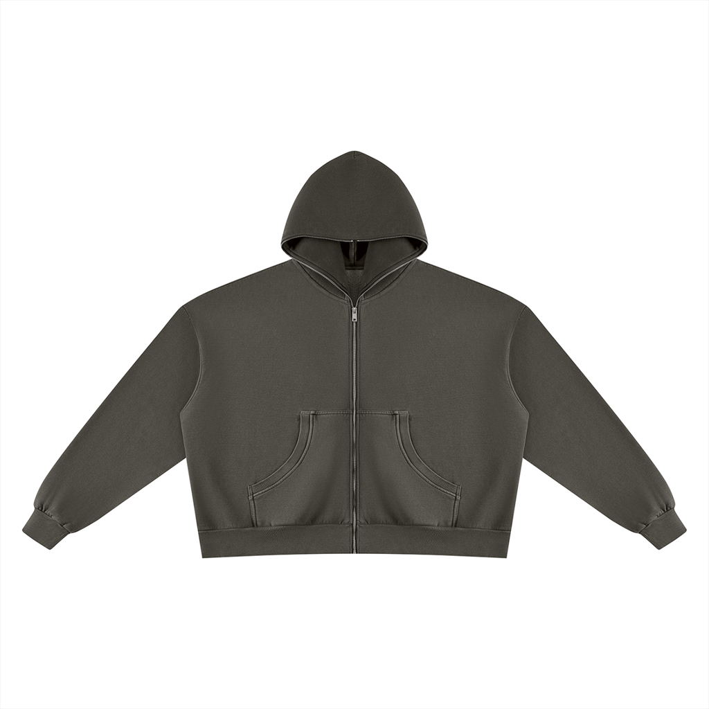 Vintage Wash Fleece Boxy Hoodie