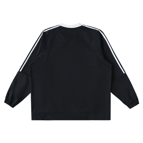 Color Block V-Neck Long Sleeve T-Shirt