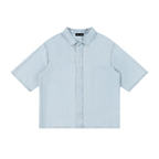 Vintage Wash Drop Shoulder Lyocell Shirt