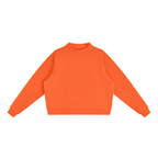 Women's Essential Fleece Mock-Neck Crew Sweatshirt