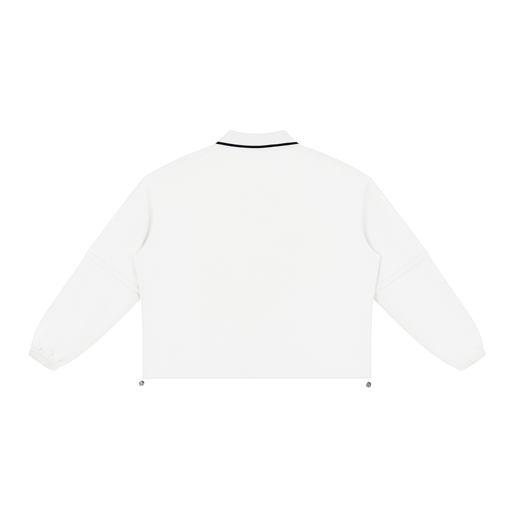 380 GSM Boxy Collared Detachable Sweatshirt (U)