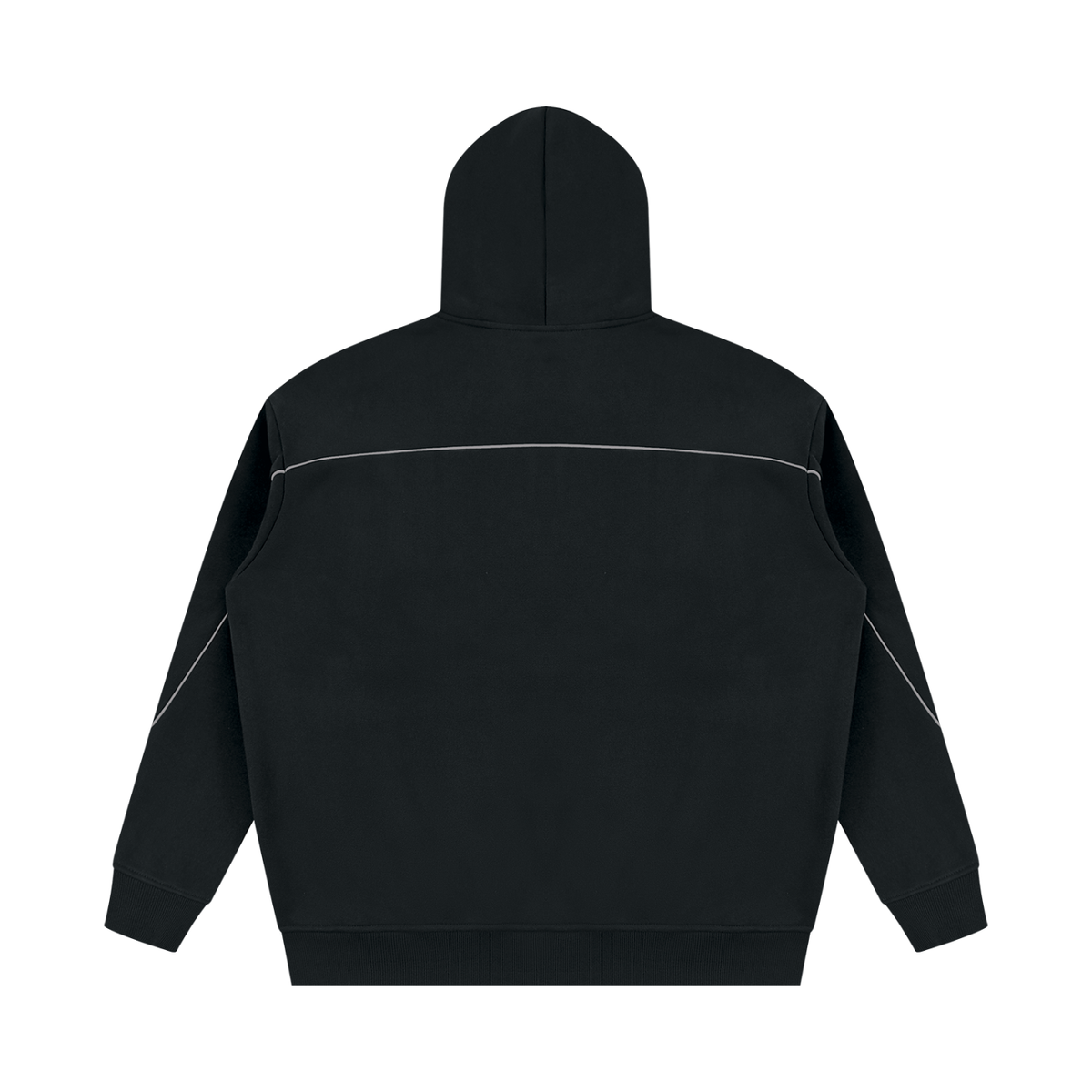 345 GSM Oversized Piping Fleece Hoodie (U)