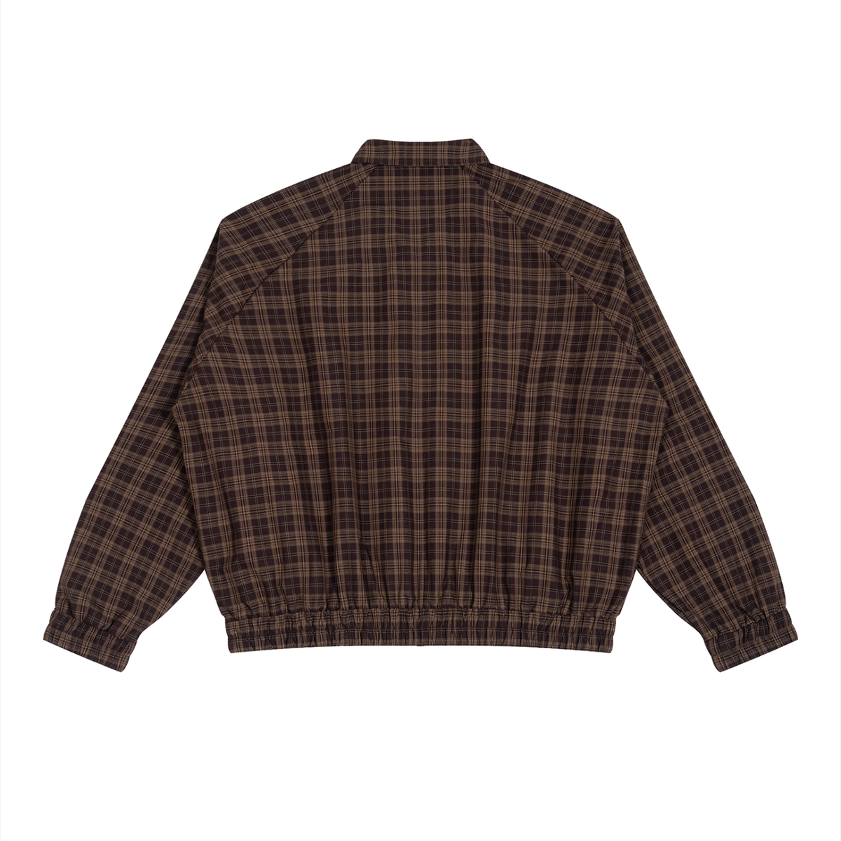 130 GSM Plaid Full-Zip Track Jacket (U)