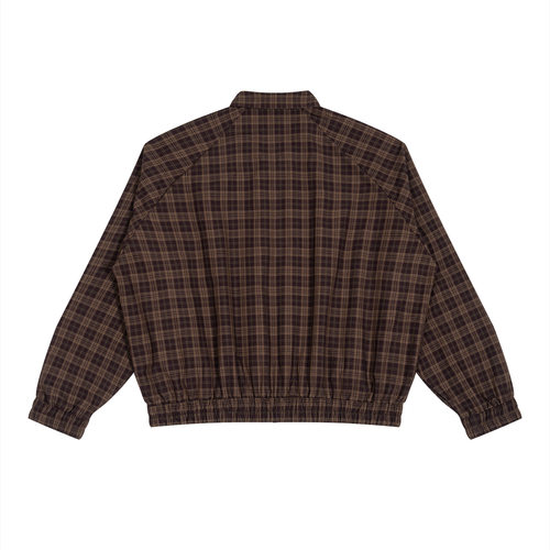 130 GSM Plaid Full-Zip Track Jacket (U)