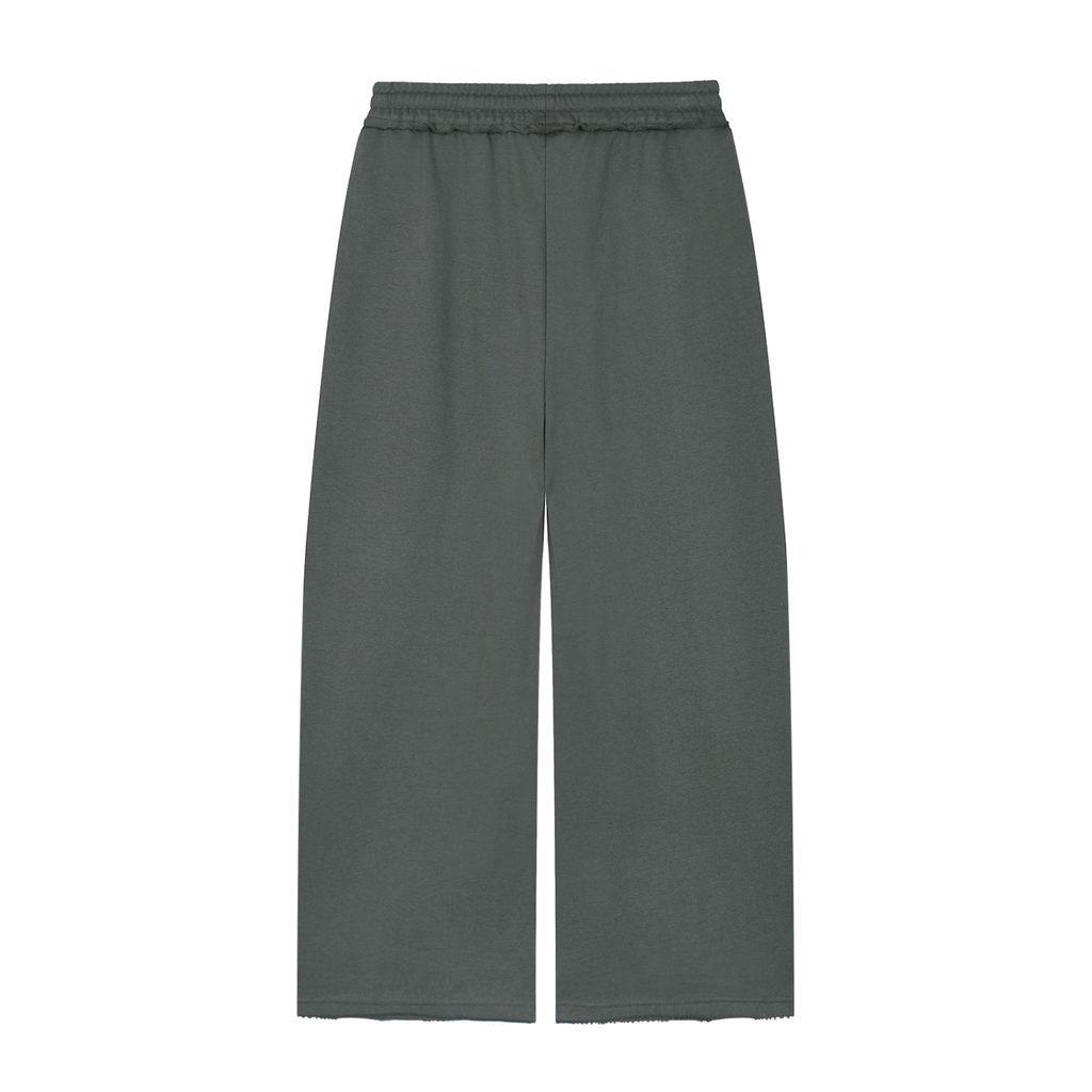 350 GSM Wide Leg Raw Edge Sweatpants (W)