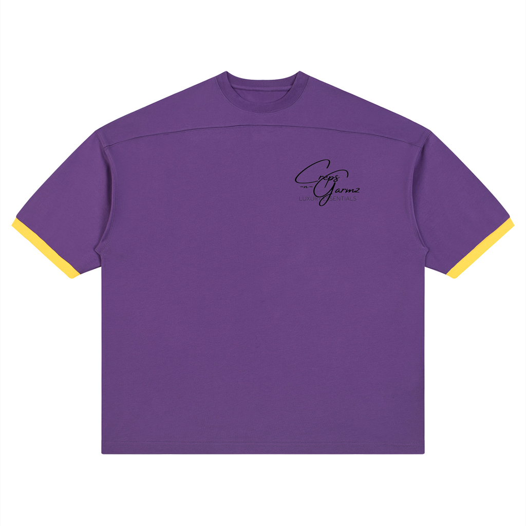 Unisex Color Block Drop Shoulder T-Shirt