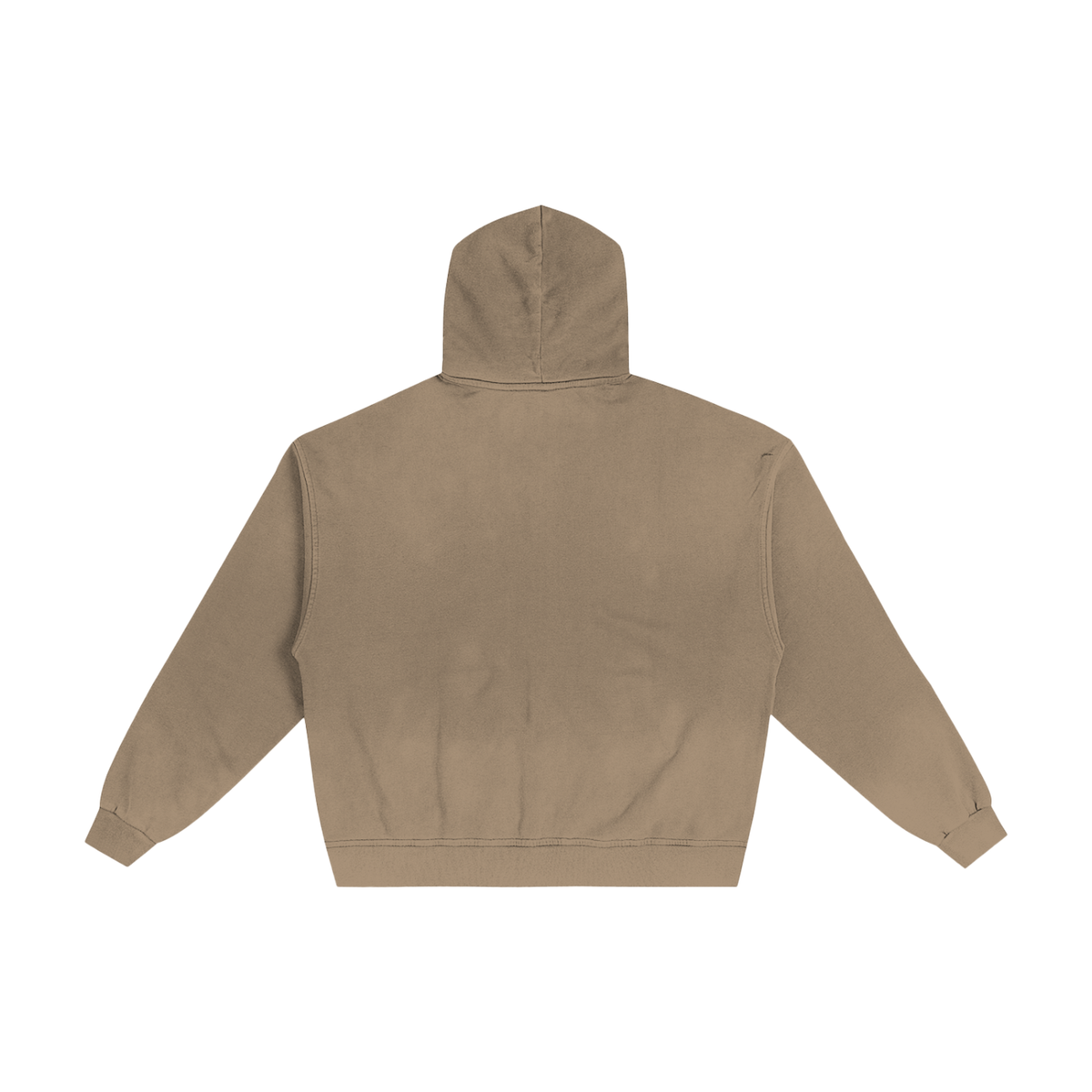 Hand-Frayed Sun Faded Zip Hoodie