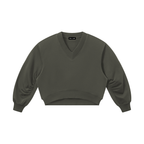 280 GSM Crop V-Neck Sweatshirt