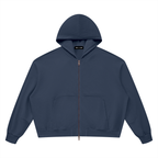 Vintage Wash Boxy Full-Zip Hoodie
