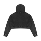 400 GSM Mineral Washed Crop Hoodie