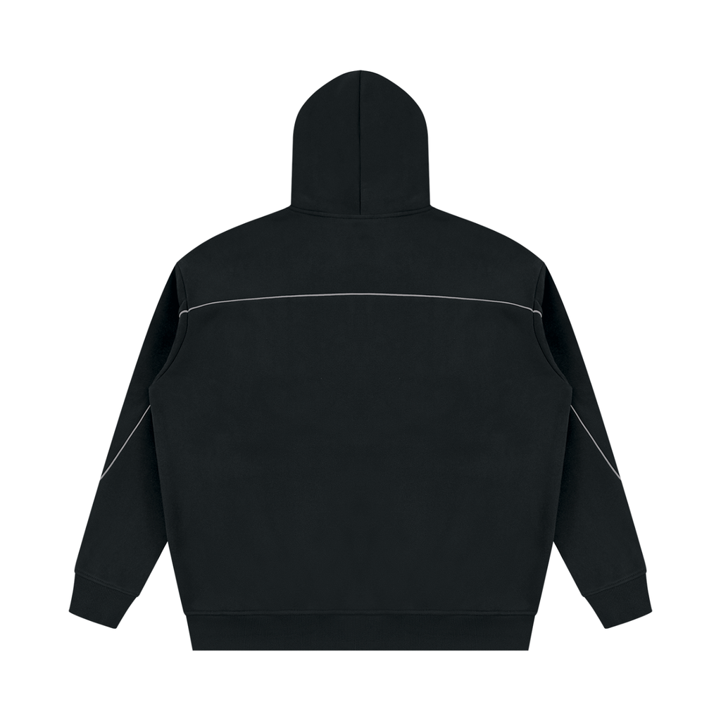 345 GSM Oversized Piping Fleece Hoodie (U)
