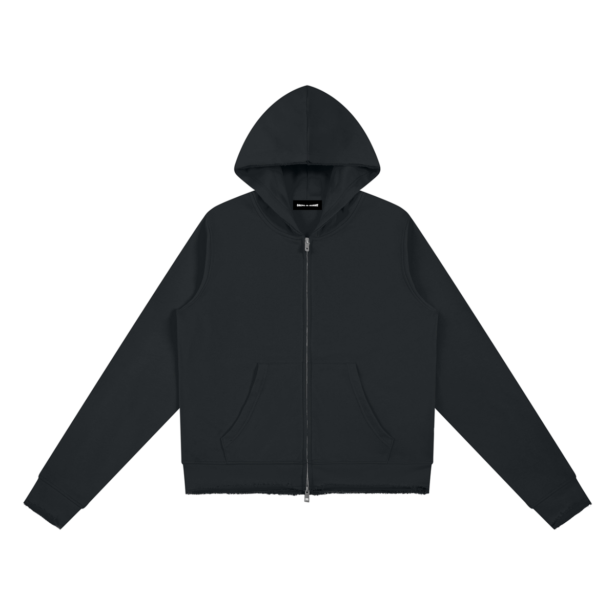 350 GSM Raw Edge Full Zip Hoodie (W)