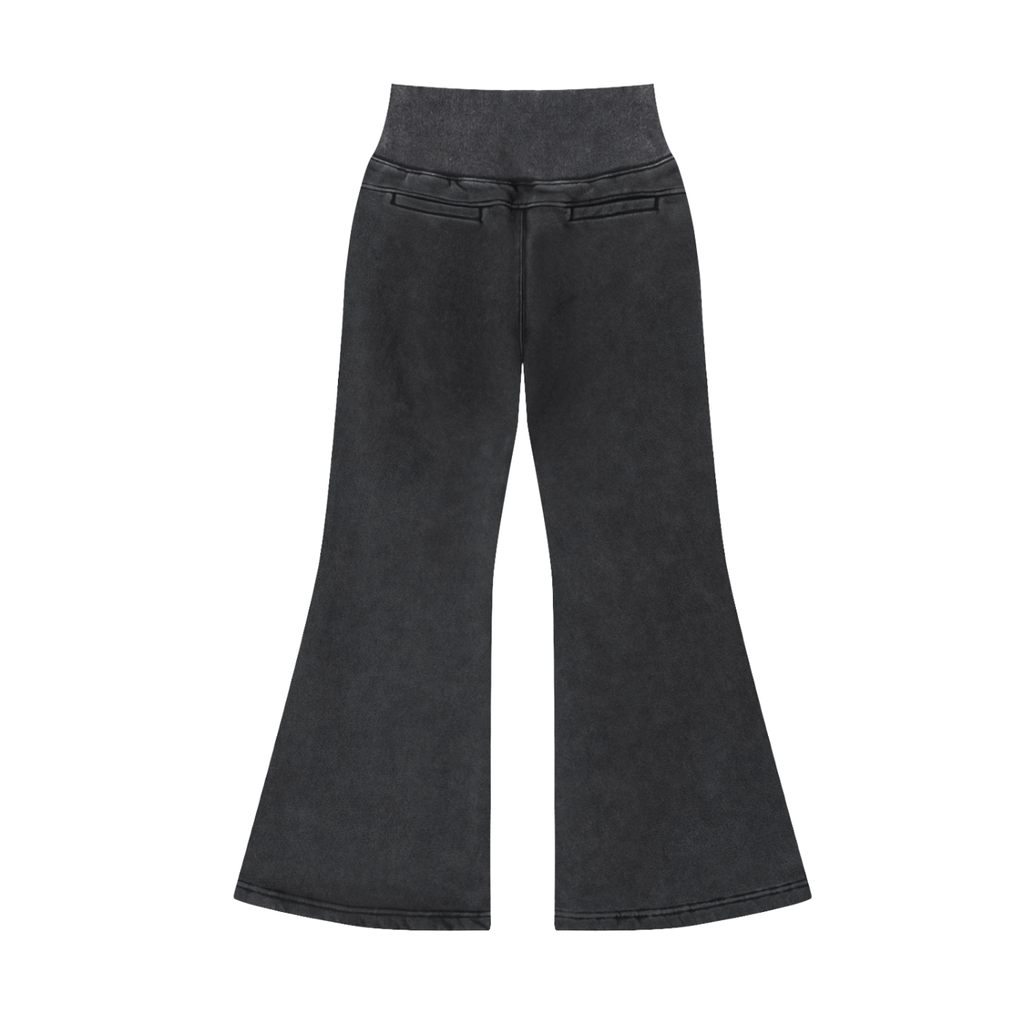 Women's Vintage Wash Flared Fleece Pants