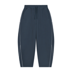 345 GSM Piping Fleece Barrel Leg Sweatpants(U)