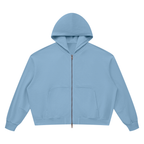 Vintage Wash Boxy Full-Zip Hoodie