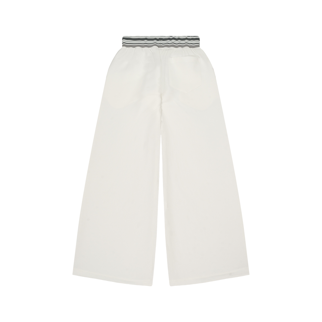 Women's Striped Waist Wide-Leg Pants