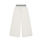 Women's Striped Waist Wide-Leg Pants