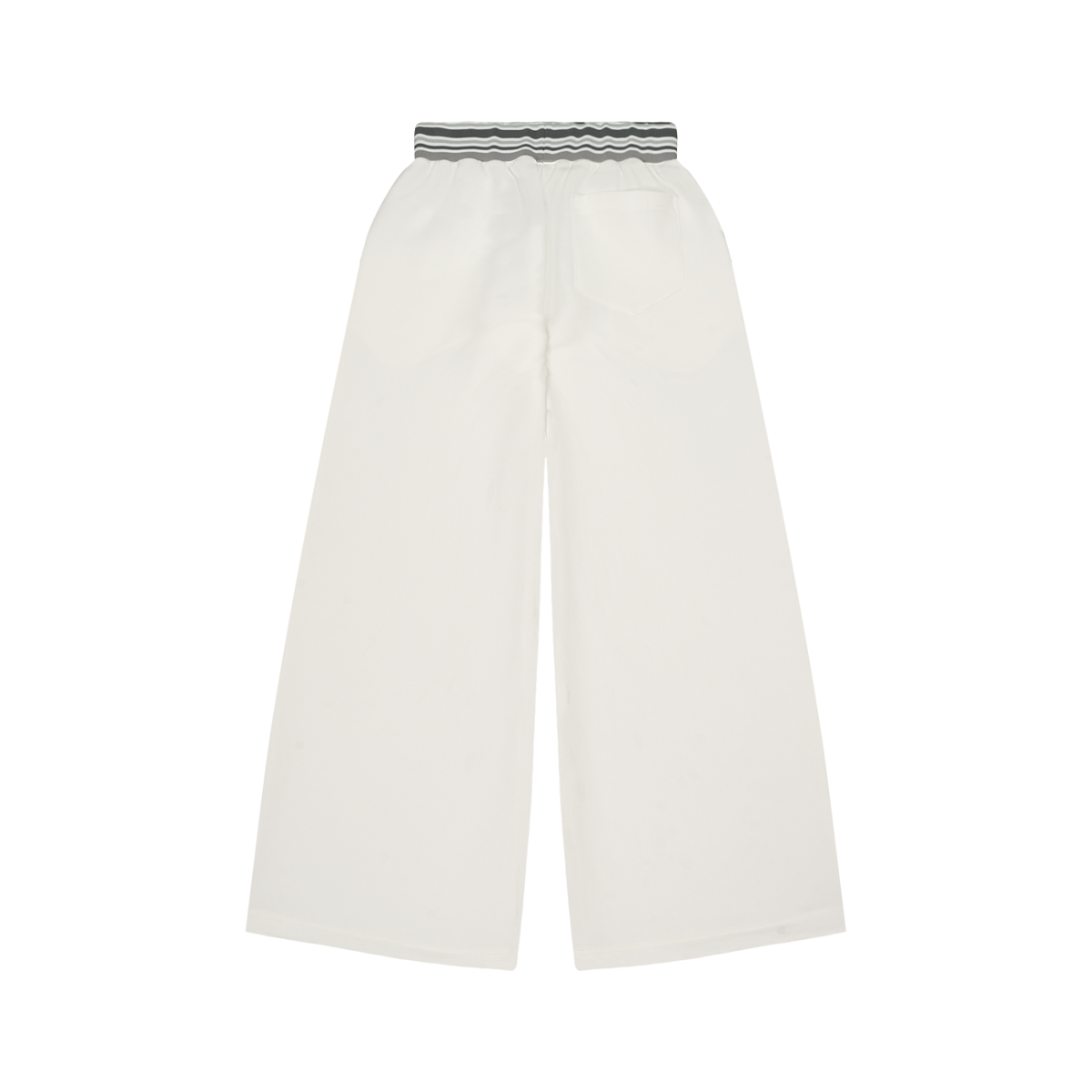 Women's Striped Waist Wide-Leg Pants