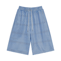 Plaid Drawstring Shorts