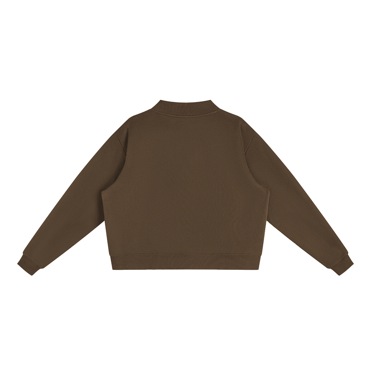 350 GSM Essential Fleece Mock-Neck Crew Sweatshirt (W)