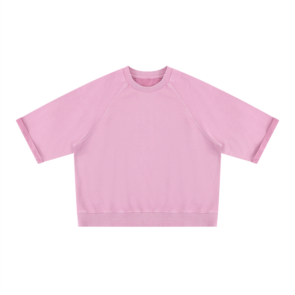 320 GSM Vintage Wash Boxy Short Sleeve Sweatshirt