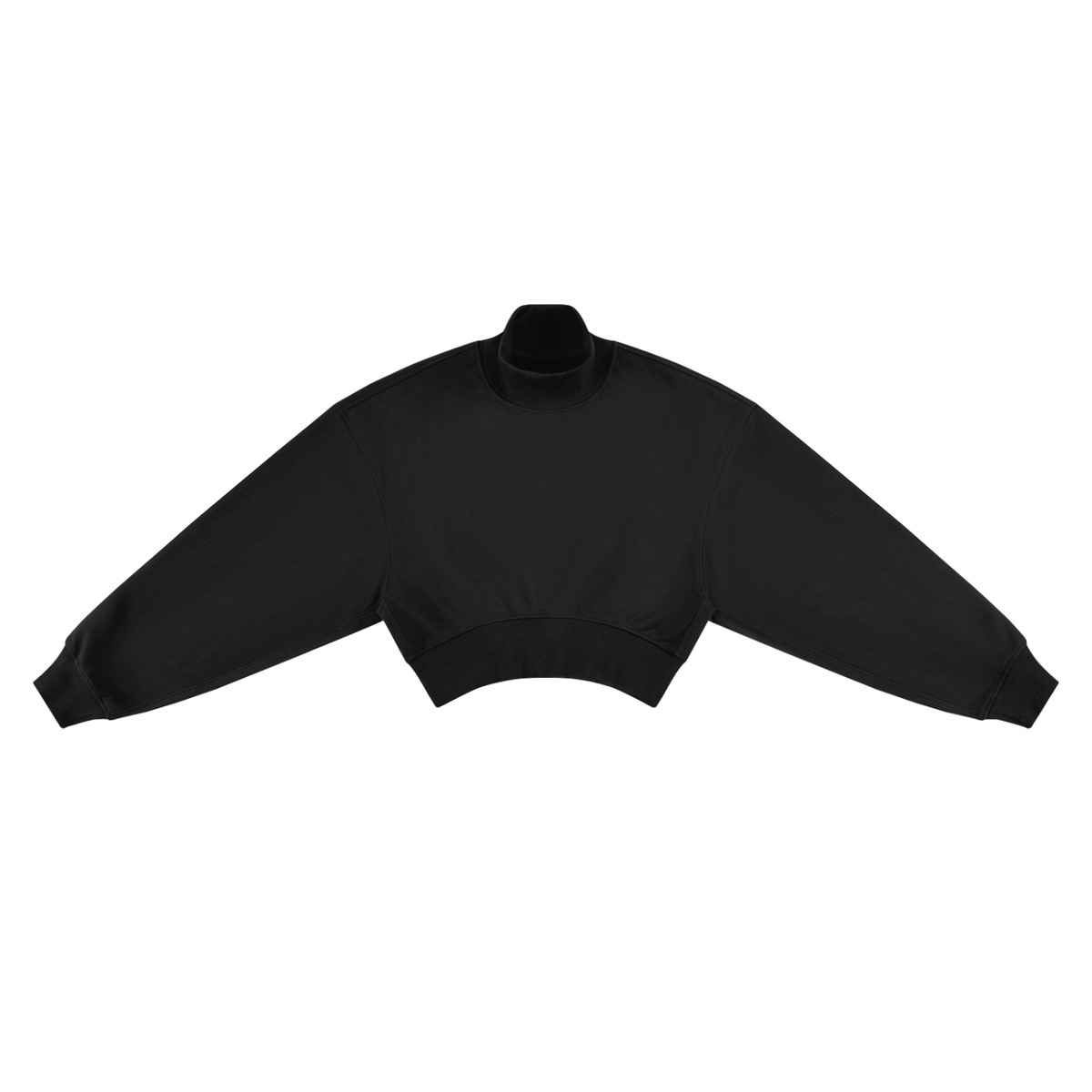 280 GSM Crop Mock Neck Sweatshirt (W)