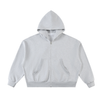 350 GSM Fleece Full-Zip Boxy Hoodie