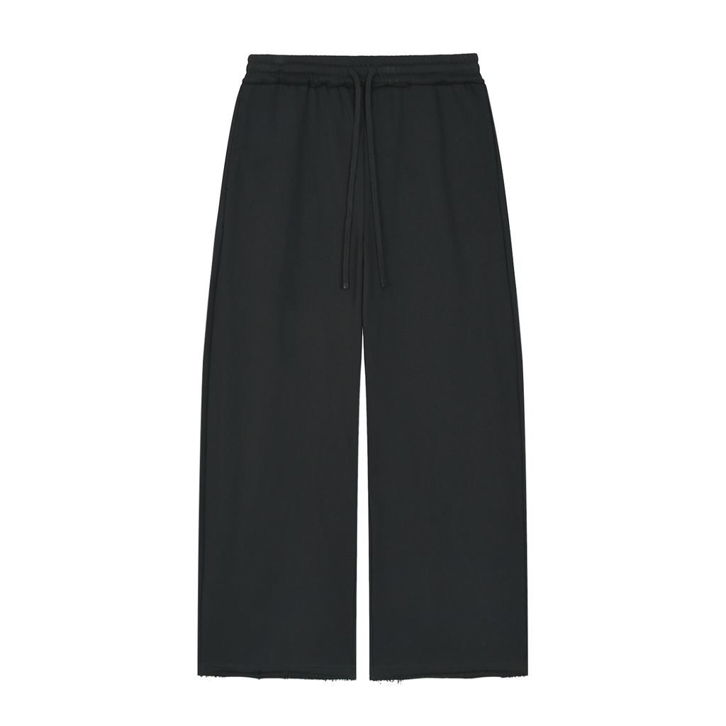 350 GSM Wide Leg Raw Edge Sweatpants (W)