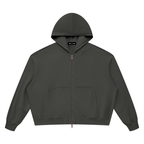 Vintage Wash Boxy Full-Zip Hoodie