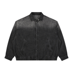 320 GSM Vintage Wash Full-Zip Denim Jacket (u)