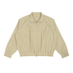 130 GSM Plaid Full-Zip Track Jacket (U)