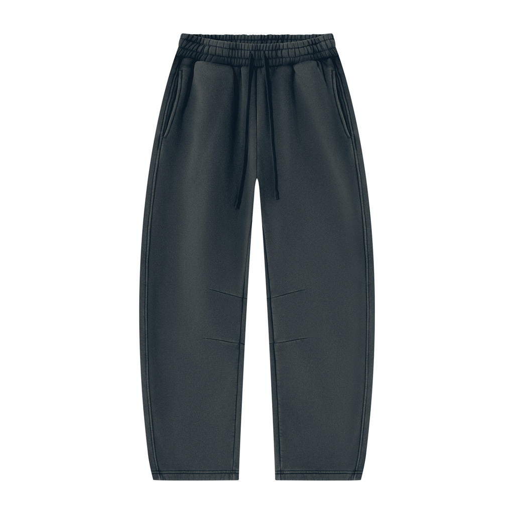 390 GSM Vintage Wash Barrel Leg Fleece Sweatpants (U)