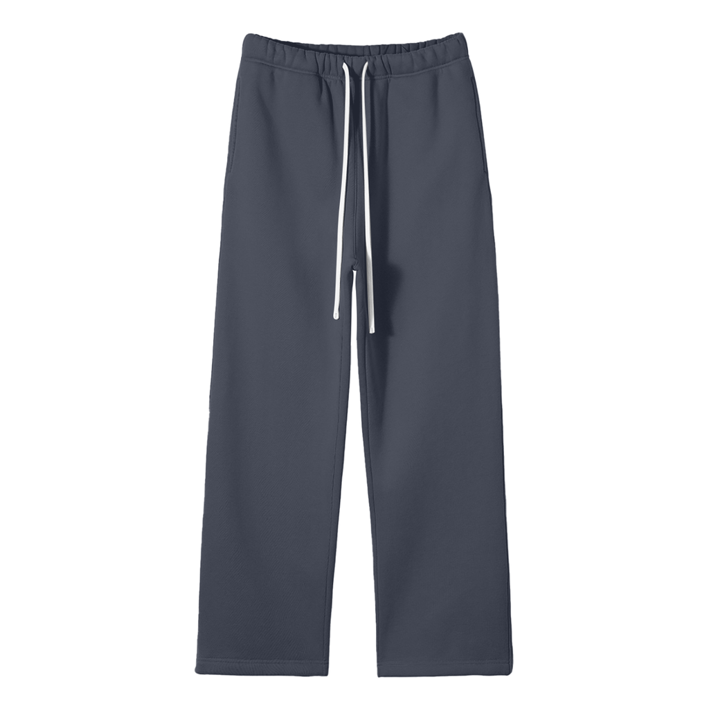 360 GSM Solid Color Fleece Straight Leg Pants (U)