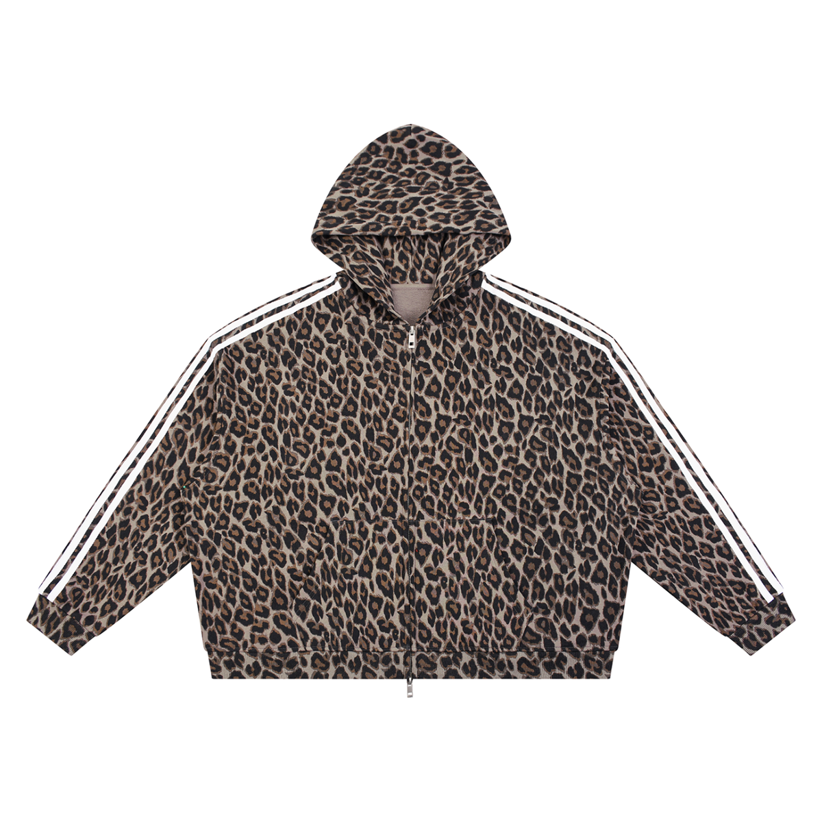 360 GSM Leopard Full Zip Hoodie (U)