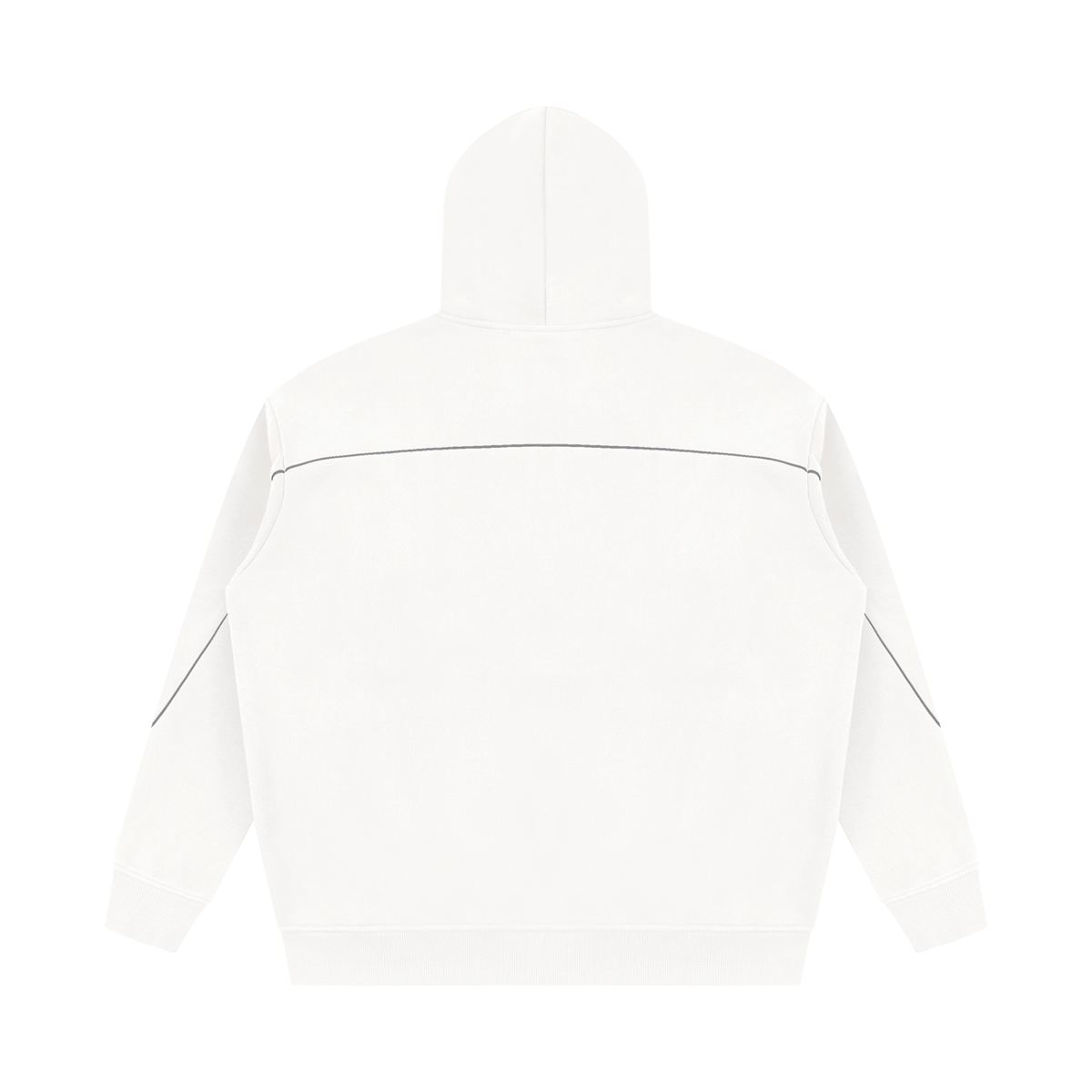 345 GSM Oversized Piping Fleece Hoodie (U)
