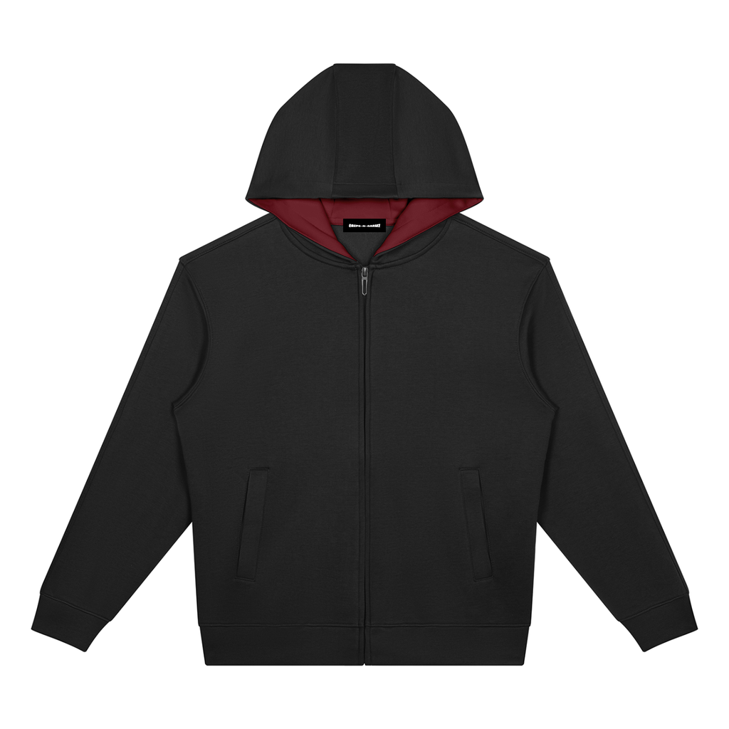 380 GSM Drop Shoulder Full Zip Hoodie (U)