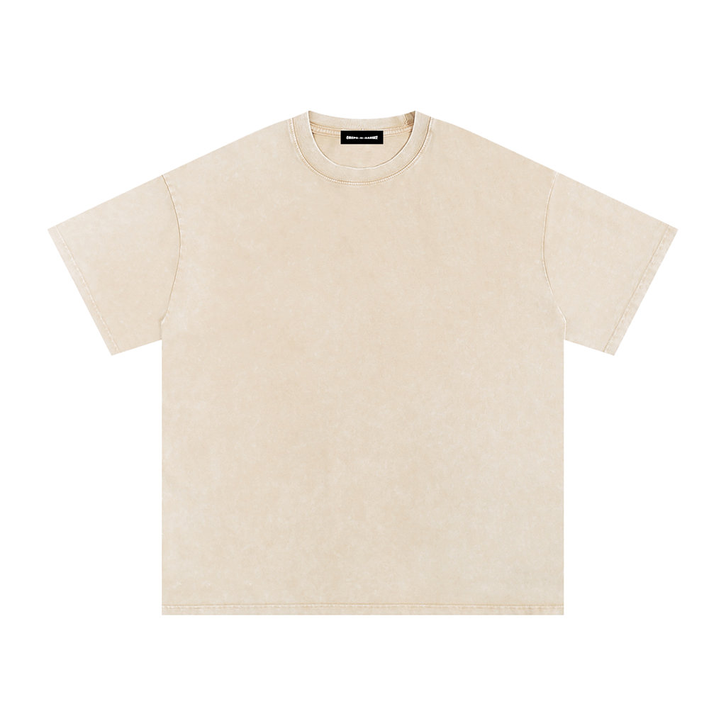 Snow Wash Oversized Cotton T-Shirt