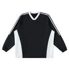 Color Block V-Neck Long Sleeve T-Shirt