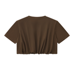 200 GSM Crop Bubble Hem T-Shirt