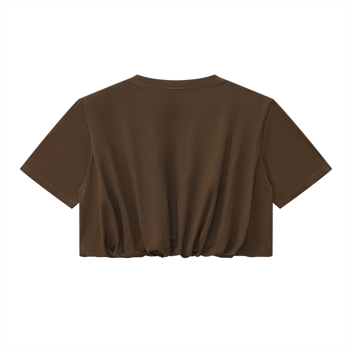 200 GSM Crop Bubble Hem T-Shirt