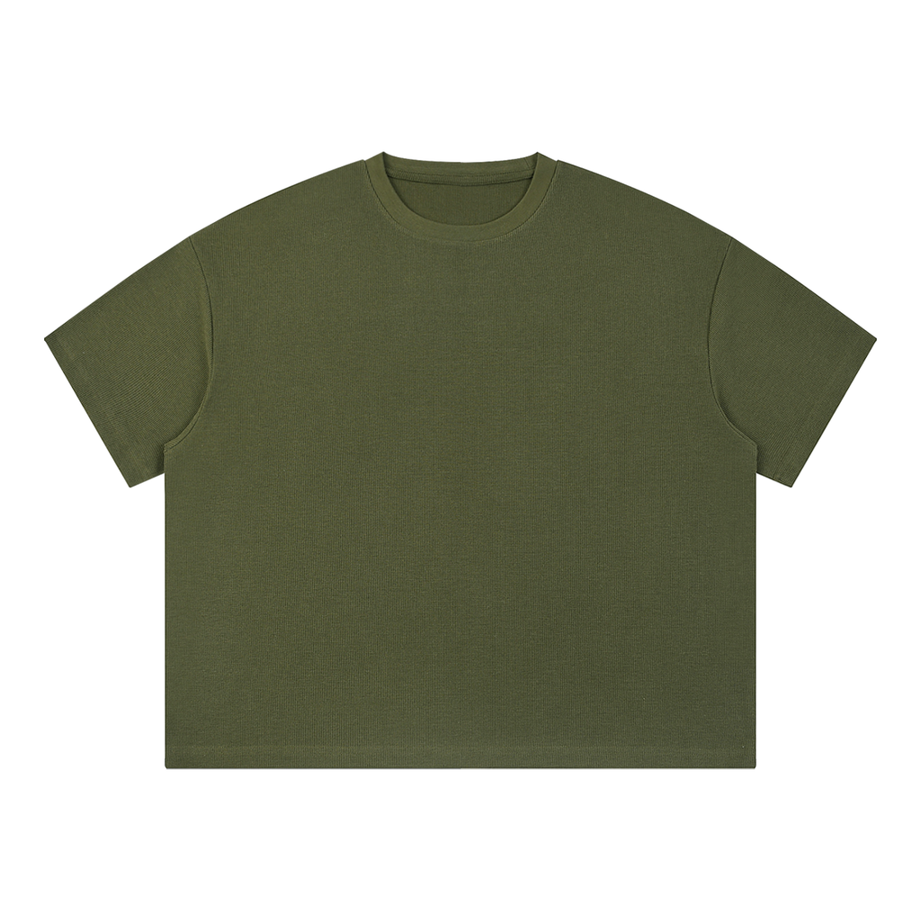 Waffle Boxy T-Shirt – 270 GSM