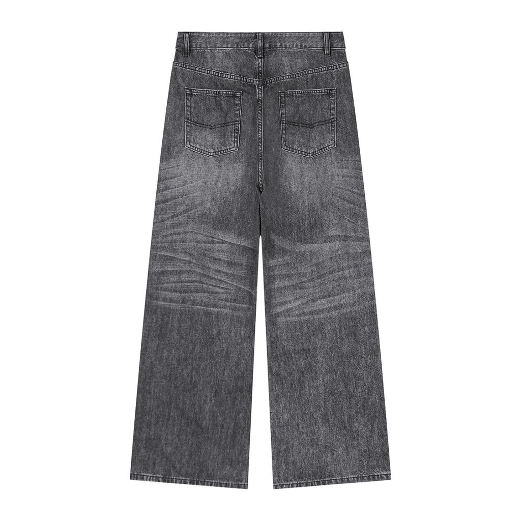 Men's Vintage Wash Denim Jeans – 420 GSM