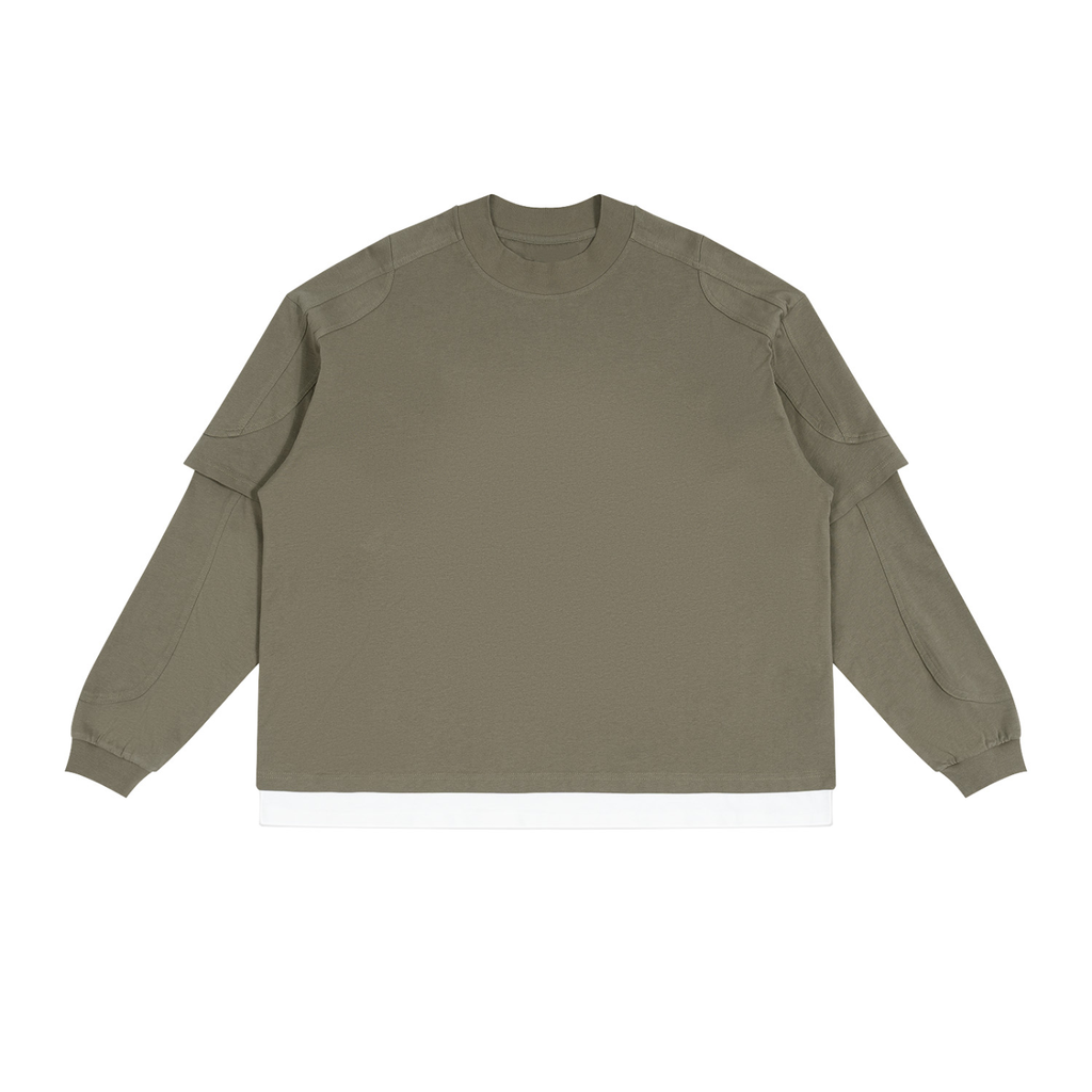 Paneled Layer Color Block T-Shirt