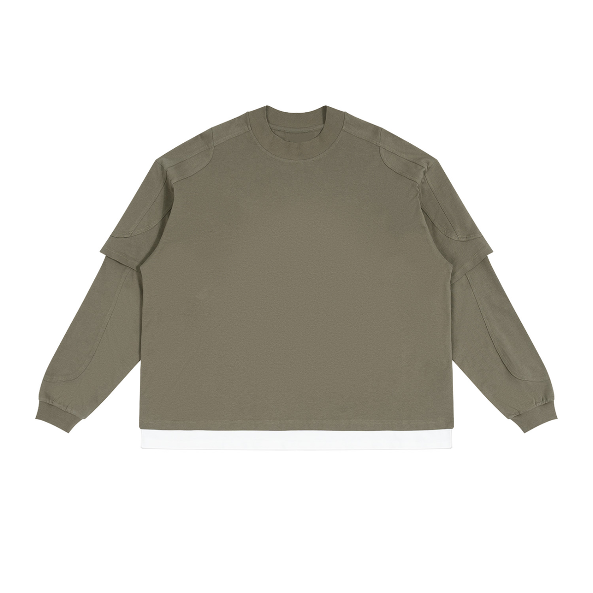 Paneled Layer Color Block T-Shirt