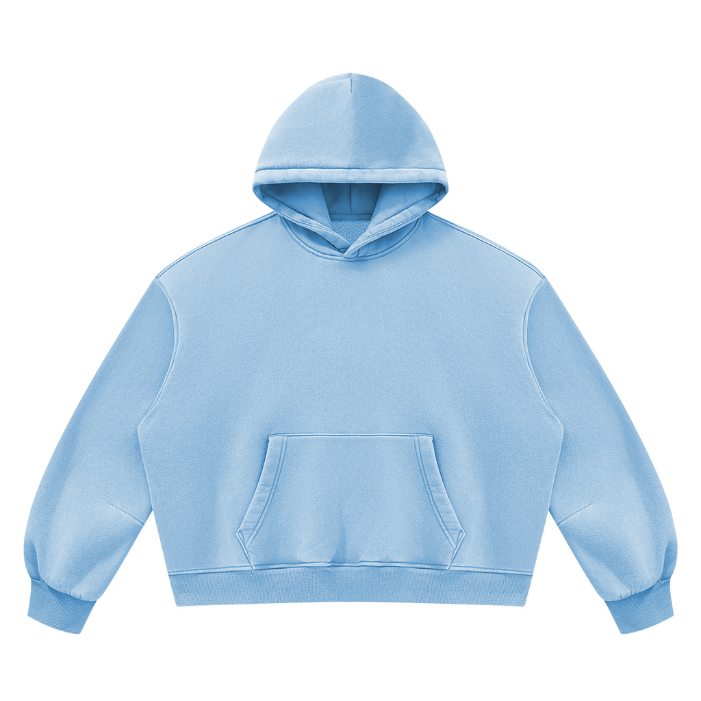 390 NGSM Vintage Wash Boxy Fleece Hoodie (U)