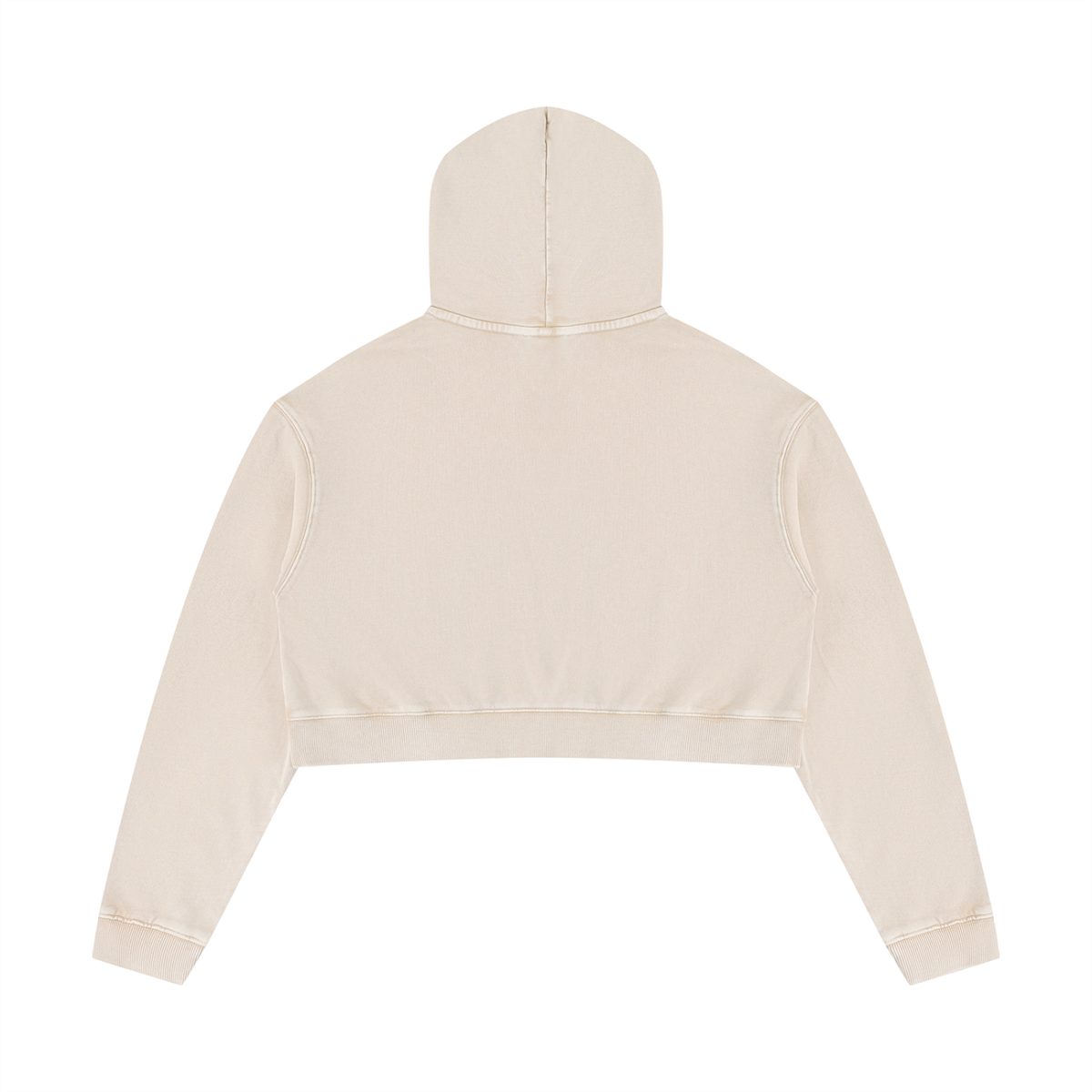 400 GSM Mineral Washed Crop Hoodie