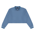 410 GSM Crop Collared Sweatshirt (W)